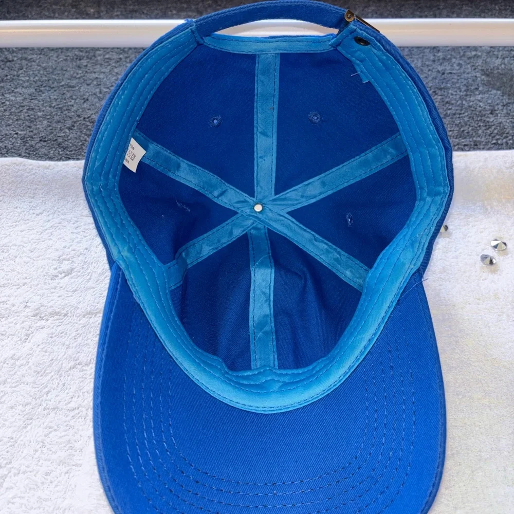 LA Logo Blue Kids Baseball Cap with Rhinestones